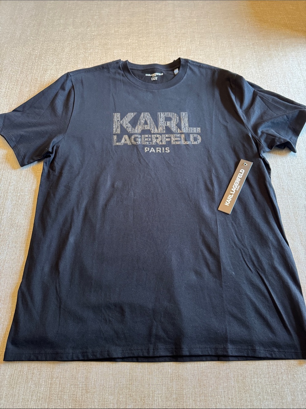 Karl Lagerfeld-NWT/Men’s/ Black Short Sleeve Logo Tee